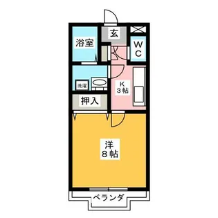 セレーノ西尾 A棟【2階】の間取り