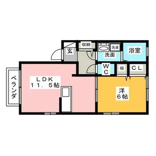 ホワイトステージA棟【2階】の間取り