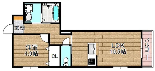 ALEGRIA高槻本町【1階】の間取り