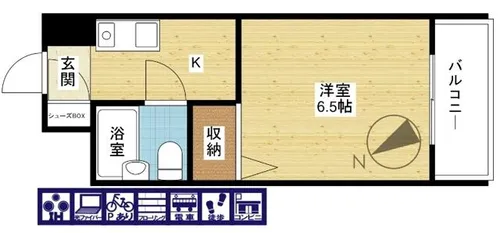 ノルデンハイム豊新【3階】の間取り