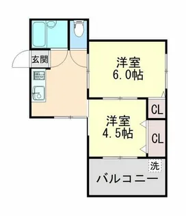 六甲アビタシオン【1階】の間取り