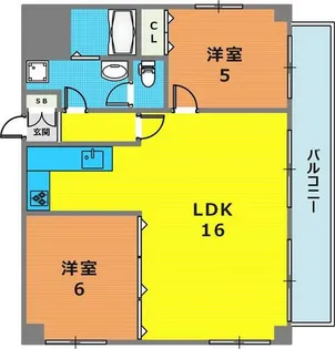 エクセレント神戸【2階】の間取り