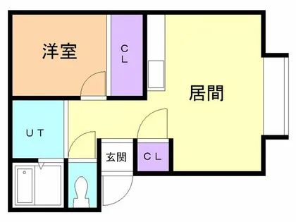 Landec U【102号室】の間取り