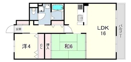 ルミナス本山【4階】の間取り