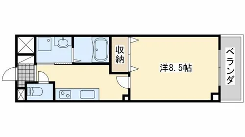 オーディヴル・スミ【2階】の間取り