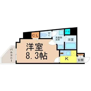 スカイコート葵【9階】の間取り