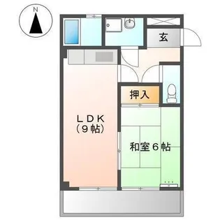 1LDKの間取り画像