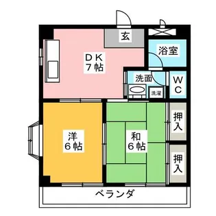 ハイツ アイリス【2階】の間取り