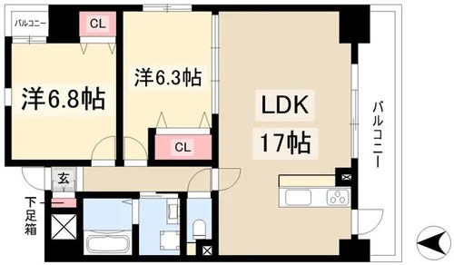 GRAN CREST【5階】の間取り