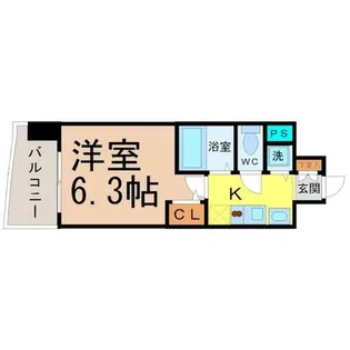 プレサンス桜通グレイス【7階】の間取り