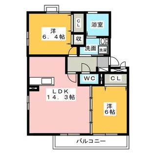 ジャルディーノ【3階】の間取り