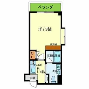 グランドヴィラ都島【5階】の間取り