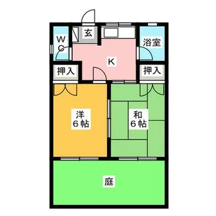 サンハイツ【1階】の間取り