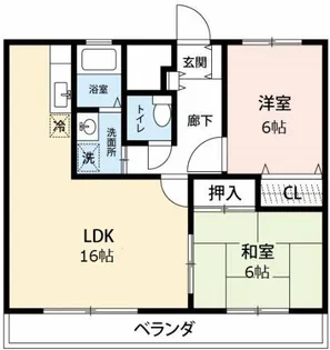 ラフィーネ六名【3階】の間取り