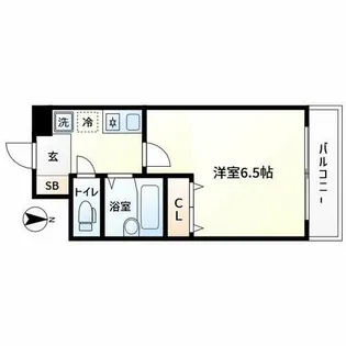 ウィンヒルズ難波南【9階】の間取り
