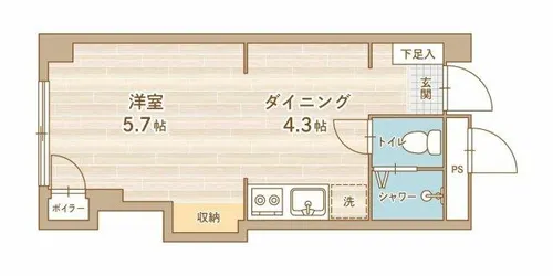 西28丁目パークマンション【2階】の間取り
