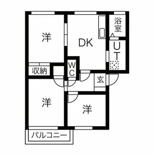 コートビレッジ押沢台【2階】の間取り