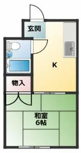 第二横井マンション【101号室】の間取り