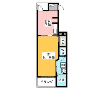 愛知県名古屋市緑区鳴海町字諸ノ木【アパート】の間取り