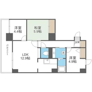 セザール伏見【2階】の間取り