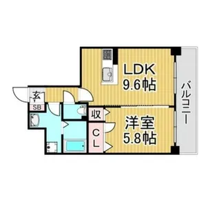 福岡県大野城市東大利1丁目【マンション】の間取り