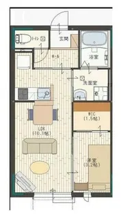プレジール英賀保【2階】の間取り
