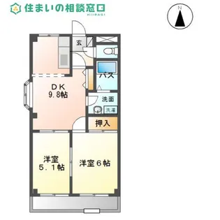 愛知県高浜市二池町4丁目【アパート】の間取り