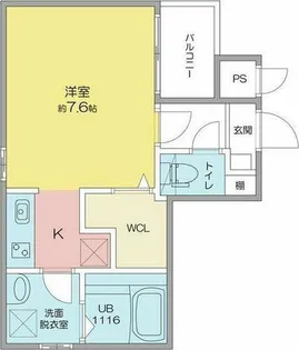Cherim黒川志賀町【2階】の間取り