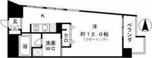 レジディア東桜Ⅱ【8階】の間取り