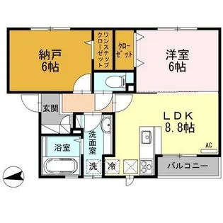 マルシエKK【2階】の間取り