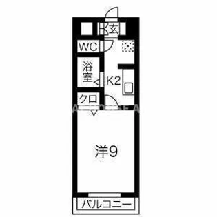 ノベルティGX【102号室】の間取り
