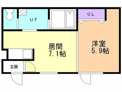 レオーネ・パティオ・ブルー【1階】の間取り