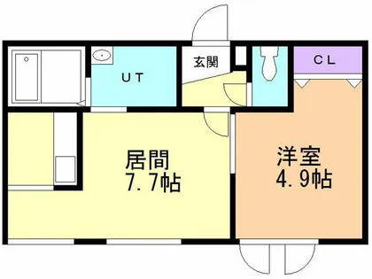 レオーネ・パティオ・ブルー【2階】の間取り