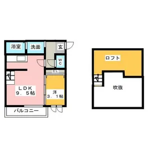 Creo浄心【2階】の間取り