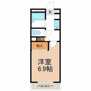 グロワール21【312号室】の間取り