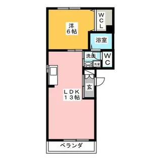 セシール大曽根【1階】の間取り