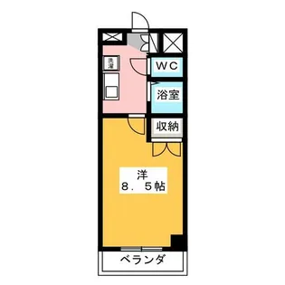 サンライズ大曽根【3階】の間取り
