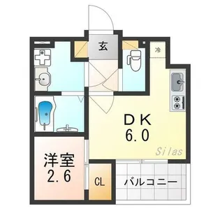 ソルテラス THE KYOTO 東寺【5階】の間取り