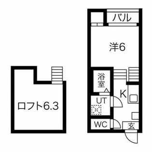 フォルトゥーナ中村【2階】の間取り