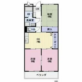 リンピア大山【1階】の間取り