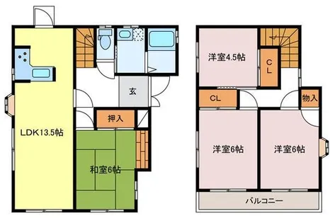 兵庫県姫路市四郷町見野【一戸建】の間取り