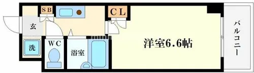 ドミール桜川Ⅱ【207号室】の間取り