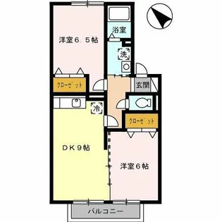 ウィルモアセブン【2階】の間取り