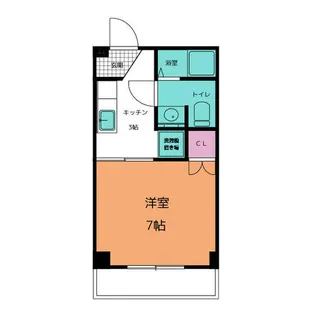 コーポベルウッド A【1階】の間取り