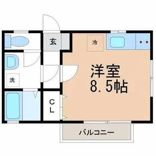フォレスト芳川【201号室】の間取り