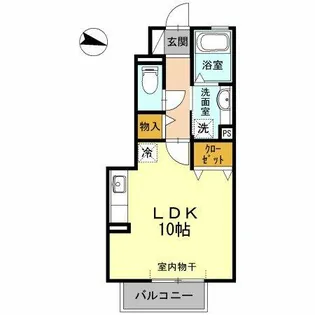 ヴィラ小山【A105号室】の間取り