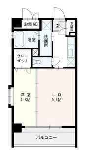 ソレイユユニバ通り【602号室】の間取り