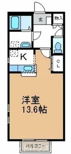 パームタウンサウス【102号室】の間取り