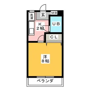 コーポ円山【2階】の間取り