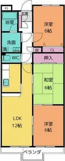 ベルメゾン【402号室】の間取り